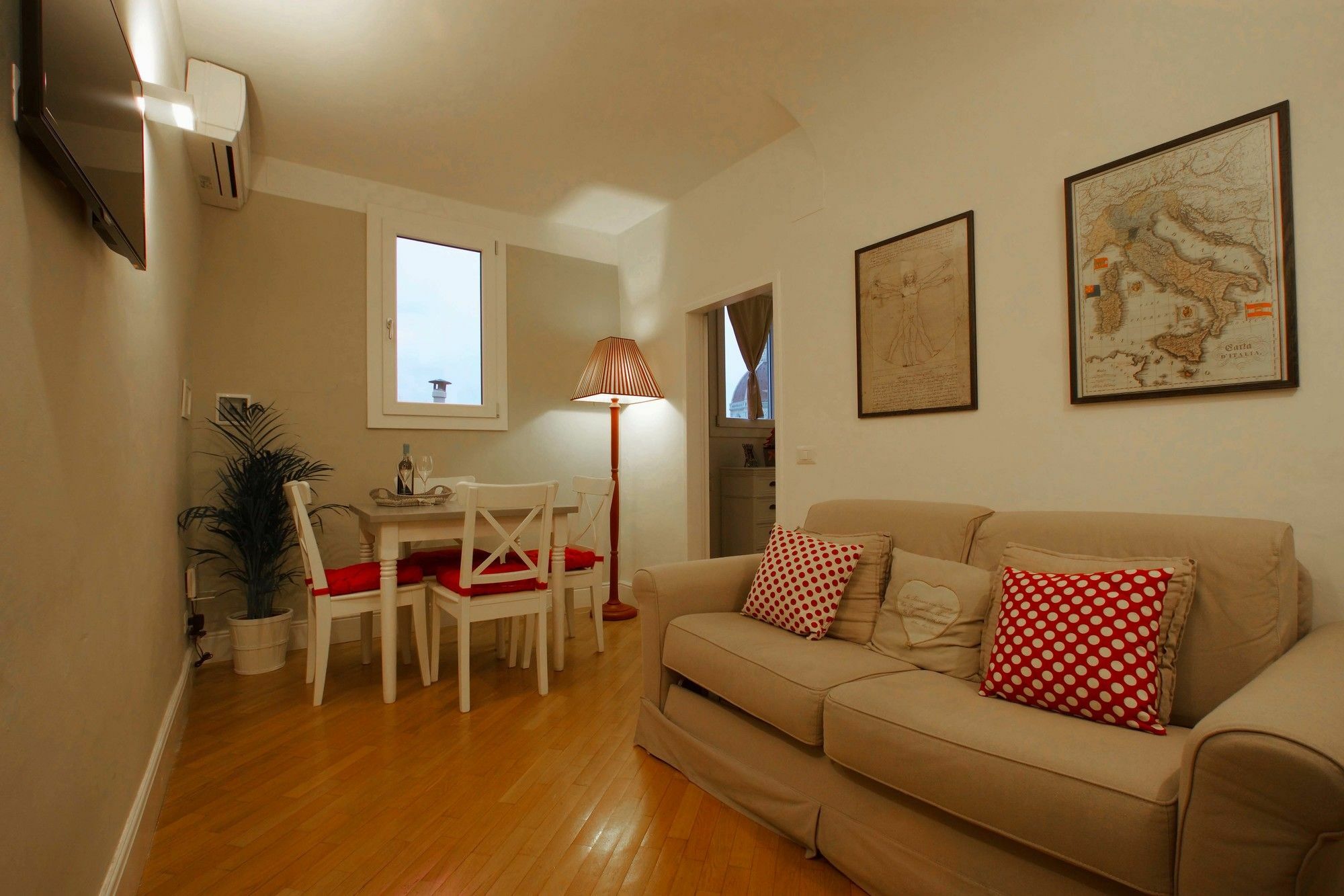 Claudia With View In Apartment Florence